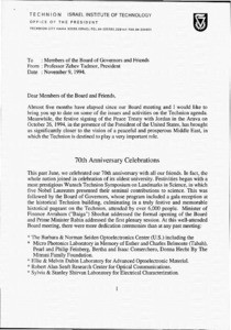 Letter, Robert C. Dynes to Colleagues (UC President's Council on the National Laboratories), November 18, 2003