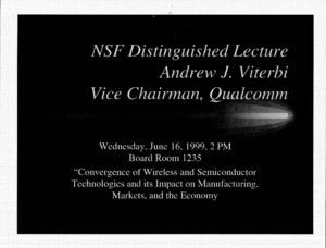 Email, Ken P. Chong to Andrew J. Viterbi, July 13, 1999