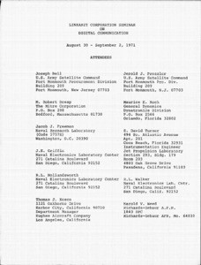 Attendees List