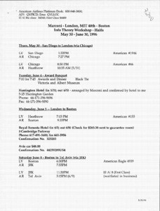 Letter, Linda Mihalko to Andrew J. Viterbi, November 1, 1995