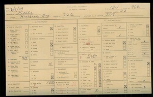 WPA household census for 722 HARTFORD AVENUE, Los Angeles