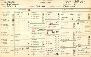 WPA household census for 218 WEST 53RD STREET, Los Angeles County
