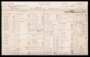 WPA household census for 3317 OPAL, Los Angeles