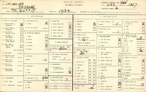 WPA household census for 1932 WEST 84TH PLACE, Los Angeles County