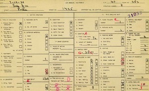 WPA household census for 1425 PORTIA, Los Angeles