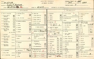 WPA household census for 2124 WEST 85TH PLACE, Los Angeles County