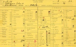 WPA household census for 1061 SANBORN, Los Angeles