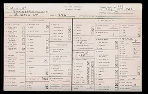 WPA household census for 243 N MESA ST, Los Angeles County