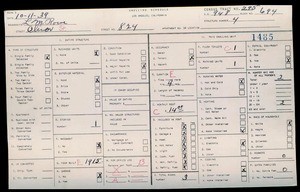 WPA household census for 824 W OLIVER, Los Angeles County