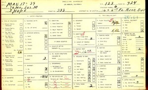 WPA household census for 333 S HOPE, Los Angeles