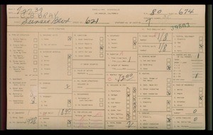 WPA household census for 621 W SUNSET BLVD, Los Angeles