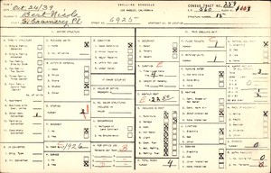WPA household census for 6925 S GRAMERCY PL, Los Angeles County