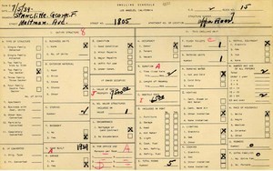 WPA household census for 1805 MALTMAN, Los Angeles