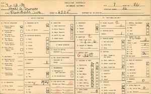 WPA household census for 2335 RIVERDALE AVE, Los Angeles