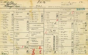 WPA household census for 721 N GAGE