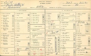 WPA household census for 1142 MIRASOL, Los Angeles