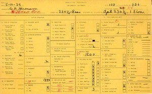 WPA household census for 230 N GRAND, Los Angeles