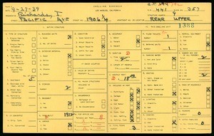 WPA household census for 1906 1/4 PACIFIC AVE, Los Angeles County