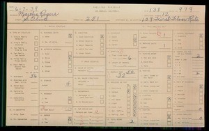 WPA household census for 251 S OLIVE STREET, Los Angeles