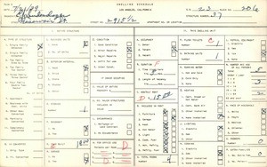 WPA household census for 2915 1/2 RESERVOIR ST, Los Angeles