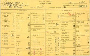 WPA household census for 511 N MAIN, Los Angeles