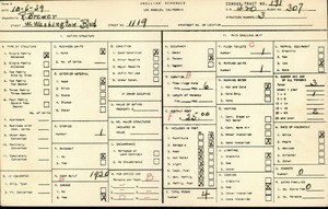 WPA household census for 1119 W WASHINGTON BLVD, Los Angeles County