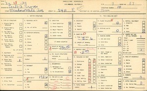 WPA household census for 2411R MEADOWVALE AVE, Los Angeles