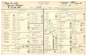WPA household census for 118 EAST 117TH STREET, Los Angeles County