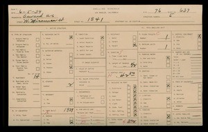 WPA household census for 1841 W MIRAMAR ST, Los Angeles