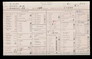 WPA household census for 622 LOOKOUT DRIVE, Los Angeles