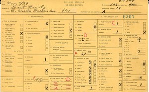 WPA household census for 941 E SANTA BARBARA, Los Angeles