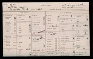 WPA household census for 1621 GLENDALE BLVD, Los Angeles