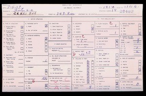 WPA household census for 749 CERES, Los Angeles