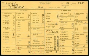 WPA household census for 1614 SUNSET BLVD, Los Angeles
