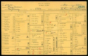 WPA household census for 2934 NEW JERSEY, Los Angeles