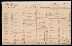 WPA household census for 428 E 20TH, Los Angeles