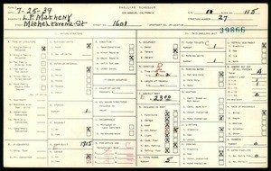 WPA household census for 1601 MICHELTORENA STREET, Los Angeles
