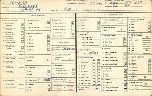 WPA household census for 437 WEST 55TH STREET, Los Angeles County