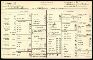 WPA household census for 1319 WEST 70TH STREET, Los Angeles County