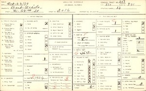 WPA household census for 2016 W 68TH ST, Los Angeles County