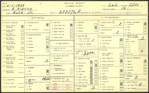 WPA household census for 2737 1/2 ALTA ST, Los Angeles