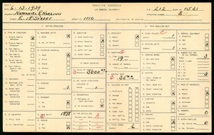WPA household census for 1110 EAST 18TH STREET, Los Angeles