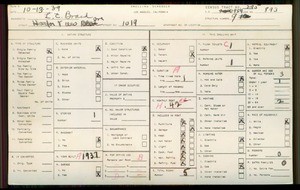 WPA household census for 1019 S HARBOR VIEW, Los Angeles County