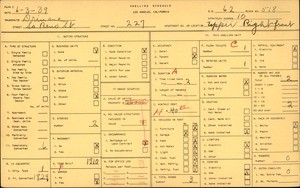 WPA household census for 227 S RENO ST, Los Angeles