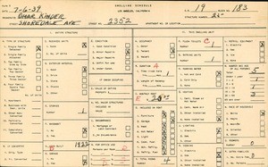 WPA household census for 2352 SHOREDALE AVE, Los Angeles