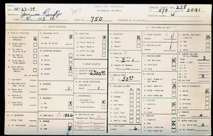 WPA household census for 750 W 113TH ST, Los Angeles County