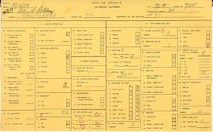 WPA household census for 721 CALIFORNIA, Los Angeles