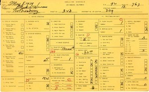 WPA household census for 323 N BROADWAY, Los Angeles