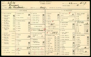 WPA household census for 207 S VENDOME ST, Los Angeles
