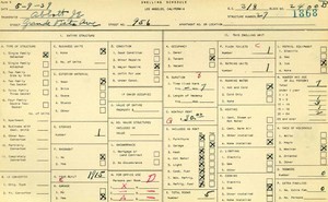 WPA household census for 956 S GRANDE VISTA AVE, Los Angeles